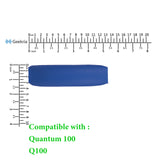 Geekria Protein Leather Headband Pad Compatible with JBL Quantum 100, Q100, Headphones Replacement Band, Headset Head Top Cushion Cover Repair Part (Blue)