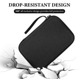Geekria Action Camera Protective Case Carrying Case, Compatible with Insta360 X5, X4 Action Camera, Travel Storage Bag with Cable Storage (Dark Grey)
