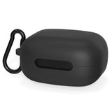 Geekria Silicone Case Cover Compatible with Soundcore by Anker C40i True Wireless Earbuds, Protective Earphones Skin Cover with Keychain Hook, Charging Port Accessible (Black)