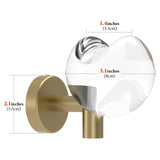 Geekria Acrylic Sphere Headphone Stand, Headphone Wall Mount Headset Holder, Headset Headphone Hook Holder Compatible with Bose, Sony, Sennheiser, ATH, AKG, JBL, Beats and Most Headphones
