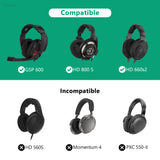 Geekria Shield Headphones Case Compatible with Sennheiser GSP 600, HD 800 S, HD 660s2, Replacement Hard Shell Travel Carrying Bag with Cable Storage (Dark Grey)