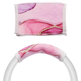 Geekria NOVA Flex Fabric Headband Cover Compatible with Skullcandy Crusher Evo/Crusher ANC/Crusher ANC 2, Hesh 3/Evo/ANC and Venue Headphone, Head Cushion (Pink Marble)
