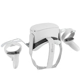 Geekria Wall Mount Compatible with Meta Quest 2, Rift S, Pico Neo 3, Neo 4, VR Headset and Controller Storage Hook Holder (Light Gray)