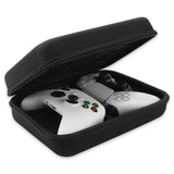 Geekria Two Controllers Travel Carrying Bag Compatible with Sony PS5 DualSense, DualShock 2/4, Xbox One, Series X, 8BitDo Pro2, Protective Storage with Internal Mesh Pocket (Black)