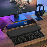 Geekria Full Size Keyboard Hard Shell Case, Compatible with Logitech G915 / G915 X, Travel Carrying Bag for 108-Key Computer Keyboard (Dark Gray)