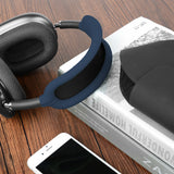 Geekria Silicone Headband Cover Compatible with AirPods Max Headphone, Headband Protector / Headband Replacement Easy DIY Installation No Tool Needed (Blue)