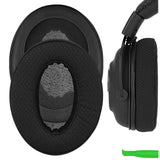 Geekria PRO Extra Thick Mesh Fabric Replacement Ear Pads for Logitech G Pro, G Pro X, G Pro X League of Legends Edition G Pro X 2 Headphones Ear Cushions, Ear Cups Cover Repair Parts (Black)