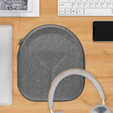 Geekria Shield Headphones Case Compatible with B&O PLAY Beoplay H9i, H95, H9, H8, H6, H4, H2 Case, Replacement Hard Shell Travel Carrying Bag with Cable Storage (Grey)