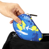 Geekria Shield Sports Earbuds Pouch, Earbuds Protective Case, In-Ear Headphones Travel Bag Compatible with Sony Walkman, Bose SoundSport, JBL EnduranceRUN, Plantronics, Sephia (Blue)