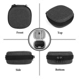 Geekria Shield Speaker Case Compatible with Bose SoundLink Micro, Replacement Travel Hard Shell Portable Speaker Protective Carrying Bag with Cable Storage, Keychain Hook (Grey)