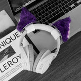 Geekria NOVA Headphone Headband Spacer+Cat Ears Attachment Compatible with Bose, Sony, Skullcandy, Beats, Marshall Headphones, Easy DIY Installation, Comfortable & Stylish (Purple)