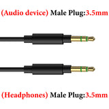 Geekria Audio Cable Compatible with Sony WH-ULT900N WH-1000XM5 WH-1000XM4 WH-XB920N WH-XB910N WH-CH720N INZONE H5 Headphones Cable, 1/8" (3.5mm) to 3.5mm Replacement Stereo Cord (4 ft/1.2 m)