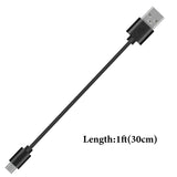 Geekria USB Headphones Short Charger Cable Compatible with Skullcandy Hesh 3/2, Indy True/EVO, Sesh, Dime, JibTrue2 Charger, USB to Micro-USB Replacement Power Charging Cord (1 ft/30 cm)