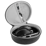 Geekria Shield Headphones Case Compatible with Sennheiser MOMENTUM 3 Wireless, HD 350BT, HD 450BT, PXC 550 II Case, Replacement Hard Shell Travel Carrying Bag with Cable Storage (Dark Grey)