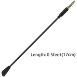 Geekria 3.5mm Detachable Boom Mic Replacement for Gaming Headset, Compatible with Logitech G PRO X, PRO X, G733, G433, G233 Microphones (0.5ft / 17cm)