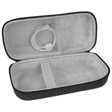 Geekria Speaker Case Compatible with Bose SoundLink Flex 2 Bluetooth, Replacement Hard Shell Travel Carrying Bag with Cable Storage (Dark Grey)