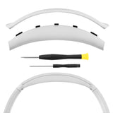 Geekria Replacement Headband Compatible with Sony WH-CH720N Headphones, Headband Cushion Cover Repair Parts with Screwdriver (White)