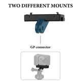 Geekria Magnetic Adapter Mount Compatible with Insta360 GO Ultra Action Camera, Metal Quick Release Adapter Accessories Suitable for Tripod, Selfie, Vlogging (Black)