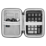 Geekria Portable Number Pad Travel Case for Mechanical Numeric Keypad, Compatible with Qisan 21 Keys Mini Numpad, MOTOSPEED K23, Kinst Numpad 17, Tishled Mechanical Numpad (Dark Grey)
