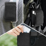 Geekria Headphone Amplifier Player Portable Case for Fiio M15, M11 Pro, M6, M9, Creative E5, G5, G6, Sony PHA-2, Shanling M6, M5S, Protective Carrying MP3 MP4 Player Bag with Room for Parts (Gray)