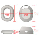 Geekria Silicone Headphone Cover Kits Compatible with Sony WH-1000XM5, WH1000XM5 Wireless Headphones, Scratch Protection Case / Earpieces Cover / Headband Cover / Skin Protector (Beige)