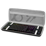 Geekria Full Size Keyboard Case, Hard Shell Travel Carrying Bag for 108 Key Computer Mechanical Keyboard Compatible with Razer BlackWidow V3 Mechanical Gaming, Ornata Chroma Gaming