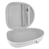 Geekria Shield Headphones Case Compatible with JBL TUNE 770/760/750NC, TUNE 720BT, Live 770NC, Replacement Hard Shell Travel Carrying Bag with Cable Storage (White)