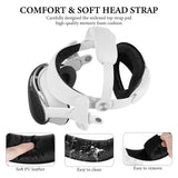 Geekria Comfort Head Strap Compatible with Apple Vision Pro, Detachable Strap Replacement, Soft Cushion Reduce Facial Stress, Ergonomic Adjustable Durable HeadStrap VR Accessories