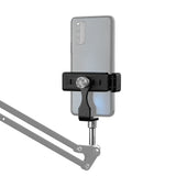 Geekria for Creators Smartphone Tripod Mount Adapter with 1/4 Inch Mount Screw for Microphone Arm Stand, Tripods, Camera Stand, Compatible with iPhone 14, 14 Plus, 13, SAMSUNG Galaxy S22 Ultra