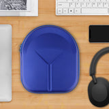 Geekria Shield Headphones Case Compatible with Sony WH-1000XM5/1000XM4/1000XM3/ULT900N/910N, Replacement Hard Shell Travel Carrying Bag with Cable Storage (Blue)