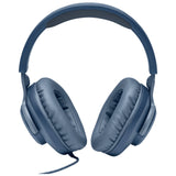 Geekria Protein Leather Headband Pad Compatible with JBL Quantum 100, Q100, Headphones Replacement Band, Headset Head Top Cushion Cover Repair Part (Blue / Grey)