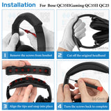 Geekria Headband Pad Compatible with Bose QuietComfort 35 ii Gaming, QC35II/ QC35/ QC45/ QCSE Headphones, Replacement Band Repair Part (Green)