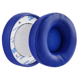 Geekria QuickFit Replacement Ear Pads for Beats Solo Pro (A1881) Headphones Ear Cushions, Headset Earpads, Ear Cups Cover Repair Parts (Dark Blue)