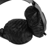 Geekria 100 Pairs Disposable Headphones Ear Cover for Large Over-Ear Headset Earcup, Stretchable Sanitary Ear Pads Cover, Hygienic Ear Cushion Protector (L / Black)