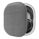 Geekria Shield Headphones Case Compatible with Bose QC Ultra II, QC 45/35 II/35/25/2/SE, Replacement Hard Shell Travel Carrying Bag with Cable Storage (Microfiber Grey)
