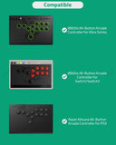 Geekria Hard Shell Travel Carrying Case Compatible with Razer Kitsune / 8BitDo All-Button Arcade Controller (Dark Grey)