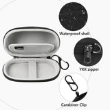 Geekria Mouse Hard Shell Case Compatible with Apple Magic Mouse Travel Carrying Bag (Dark Gray)