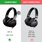 Geekria QuickFit Replacement Ear Pads Compatible with SONY MDR-1A, MDR-1ADAC Headphones, Ear Cushions (Brown)