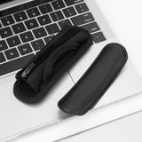 Geekria Short Replacement Medium Hook and Loop Headband Cover + Protein Leather Pad Set, Compatible with Skullcandy, Bose, JBL, Sony Headphones Accessory, Easy DIY Installation (Black)