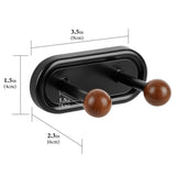Geekria 2 Pack Headphone Holder Wall Mount, Self-Adhesive Headset Hanger, No-Drill, Space Saving Headphone Hook for Gaming Headsets, Office, Desk, Cabinet, Wall (Black)