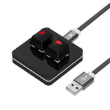 Geekria RGB Meeting Mute Controller Compatible for Microsoft Teams on Windows, Mute/Unmute Mic Audio, Stop/Start Video Mechanical Keyboard Buttons for Online Class, Conference (Black)