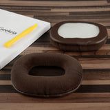 Geekria Comfort Velour Replacement Ear Pads for Sony MDR-1ABT, MDR-1RBT, MDR-1RNC Headphones Ear Cushions, Headset Earpads, Ear Cups Cover Repair Parts (Brown)