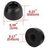 Geekria 3 Pairs Comfort Memory Foam True Wireless Earbuds Ear Tips Compatible with 4.5-6.3mm in-Ear Earphones Nozzle Blocking Noise Foam Tips / Earbud Ear Tips / Tips Eartips (Size S / Short)