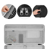 Geekria Keyboard and Mouse Combo Hard Shell Case, Compatible with Logitech G613 / MK540 / MK850 / MK335 / Signature MK650, EVA Travel Carrying Bag (Dark Grey)