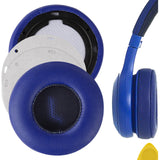 Geekria QuickFit Replacement Ear Pads for JBL E35/ E45BT/ E45/ C45BT Headphones Ear Cushions, Repair Parts (Blue)