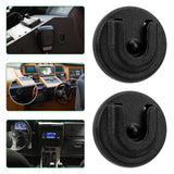 Geekria for Creators Universal Ham CB Radio Microphone Hanger, Round Knob Mic Holder Mount Compatible with Motorola CDM1250, CDM750, GM300, M1225, GM3688 (2 Pack / Black)