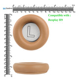 Geekria QuickFit Replacement Ear Pads for Bang & Olufsen Beoplay H9, H7 (Not Compatible with H9 3rd Gen, h9i) Headphones Ear Cushions, Repair Parts (Brown)
