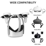 Geekria VR Wall Mount Stand Compatible with Meta Quest 3/Quest Pro/Quest 2/Quest/Rift S/Valve Index/HTC Vive/HP Reverb G2/Playstation VR Game Accessories Storage Stand Hook Holder (Black)