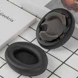Geekria Elite Sheepskin Replacement Ear Pads for Sony WH-1000XM4 Headphones Ear Cushions, Repair Parts (Black)