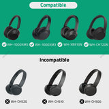 Geekria Shield Headphones Case Compatible with Sony WH-1000XM5, WH-1000XM4, WH-1000XM3, WH-CH710N, Replacement Hard Shell Travel Carrying Bag with Cable Storage (Black)